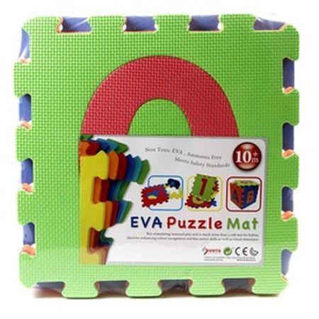 Čísla 10-dielne puzzle z penového koberca (25558)