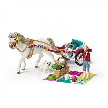 Schleich Horse Club kočiar na jazdeckú ukážku (42467)