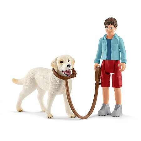 Schleich Prechádzka s Labradorským retrievrom (42478)