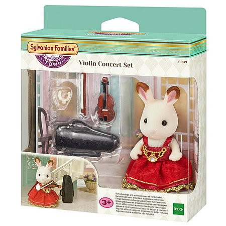 Sylvanian Families Mestský huslista čokoládový zajačik (6009)