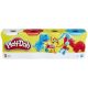 Play-Doh 4 tégliky plastelíny - klasické farby (96145)