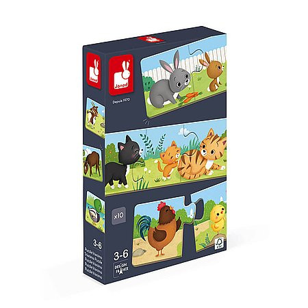 Janod zvířátka 30 dílné puzzle - KP HRAČKA